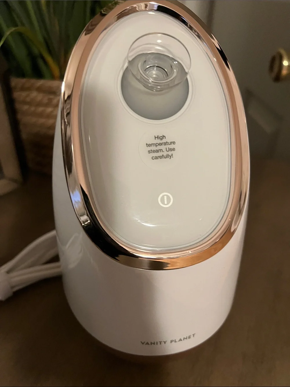 Vanity Planet Rose Gold & White Facial Steamer - Hydrating Home Spa - Picture 3 of 6